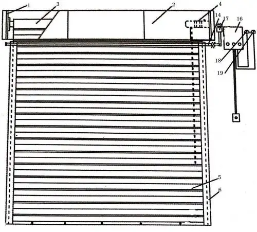 一种钢制水雾防火卷帘门