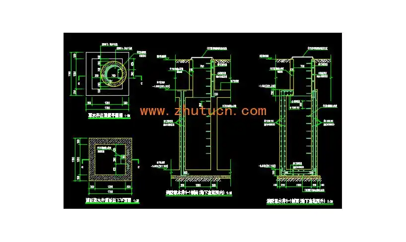 室外消防取水井结构图