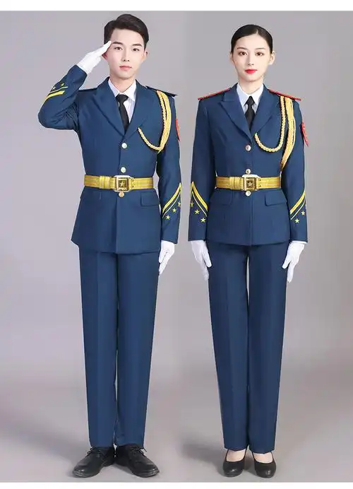 秉藜 大学生【国旗护卫队】升旗手服装中学生升旗班队仪式护卫队礼服