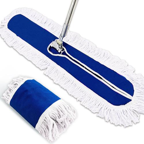 乐喏大号尘推保洁吸水纱线平板拖把90cm蓝 国美超市甄选