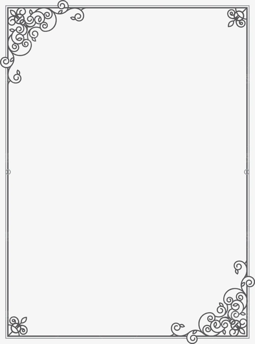 欧式花边边框设计矢量素材