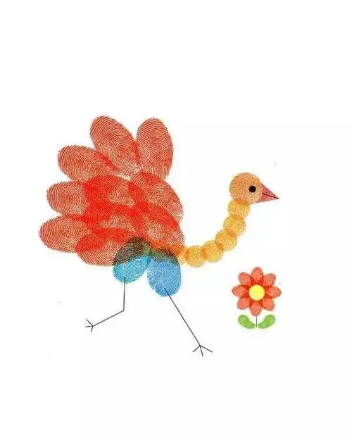 绘画幼儿园大中小班创意手指印画制作及教案参考