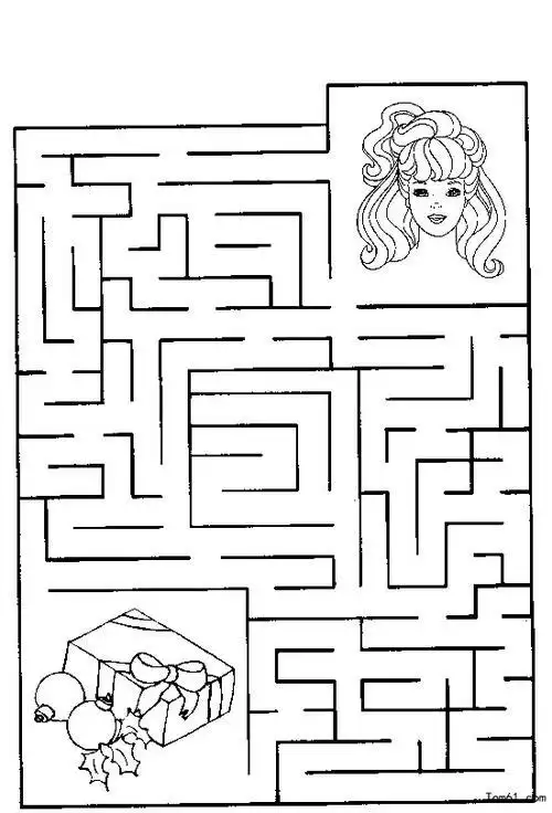 迷宫简笔画二年级