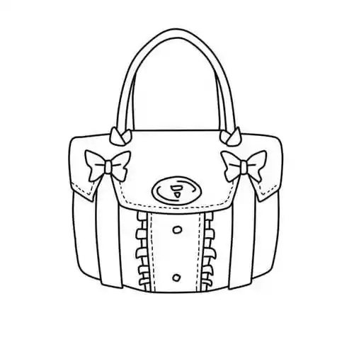 包包包简笔画挎包手袋女包手绘手提包线稿700