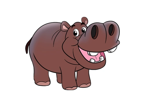 如何绘制河马简笔画