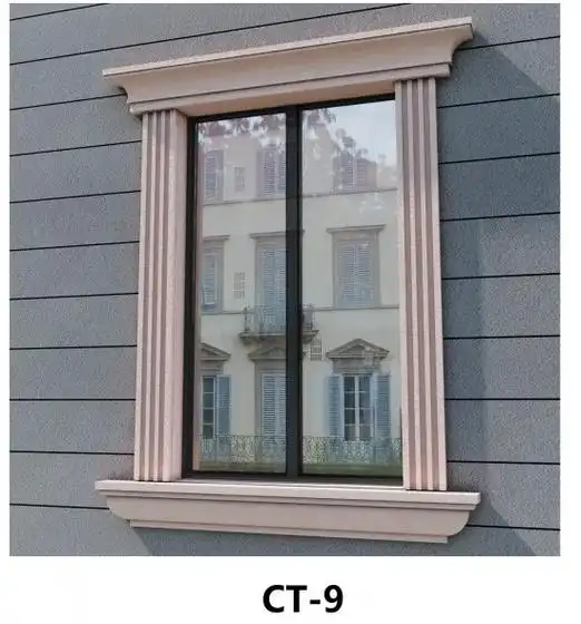 奉贤外墙窗套线条,上海外墙装饰线条,eps线条发泡陶瓷线条 - 兑音