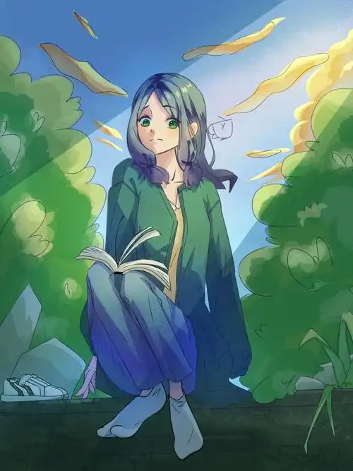 断臂少女插画图片壁纸