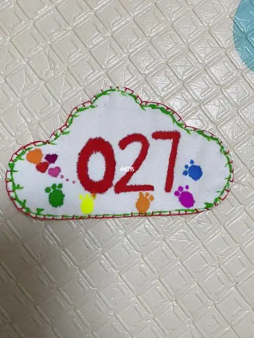 幼儿园运动会号码牌,第一个妈妈的手工