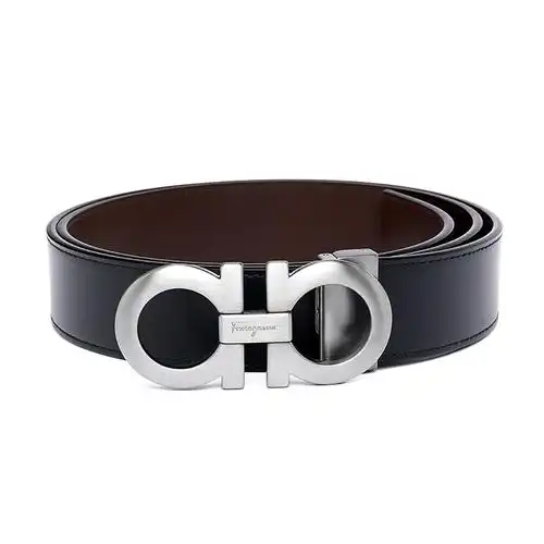 热销菲拉格慕皮带男 logo 商务