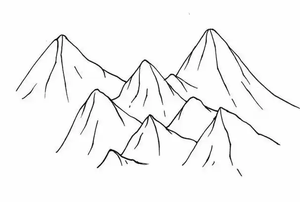 简笔画山涂什么色好