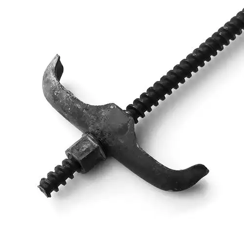 国标蝴蝶扣山型卡扣配件 搭脚手架地脚螺栓对拉杆高强双螺杆弯牙