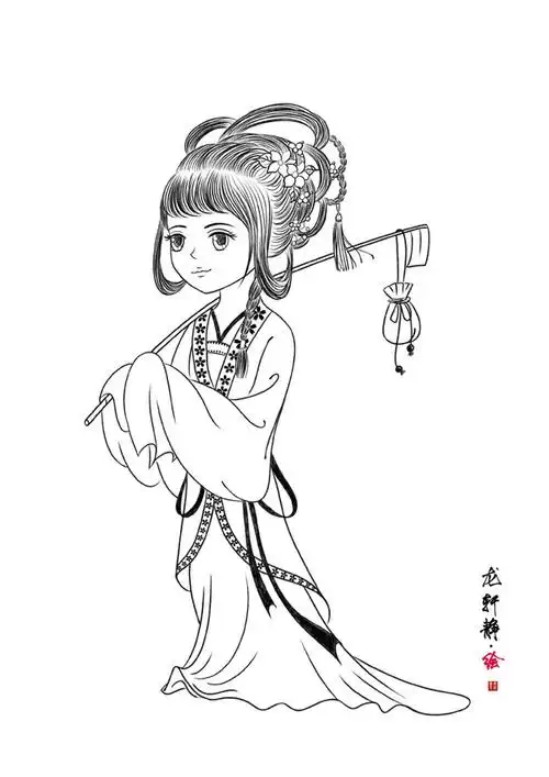 小小黛玉 | 龙轩静 - 原创作品 - 涂鸦王国插画