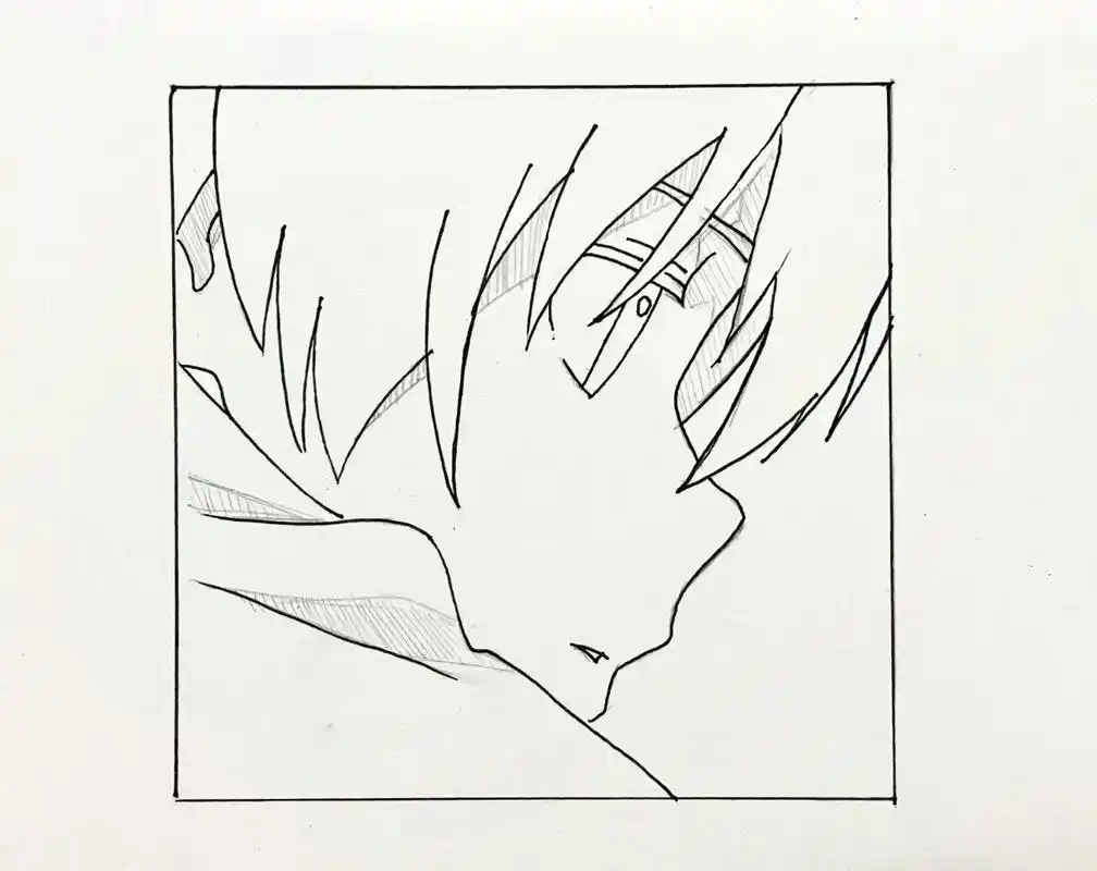 手绘动漫头像侧脸|附过程 no.