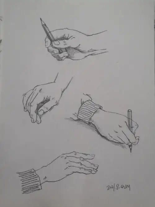 手部速写练习