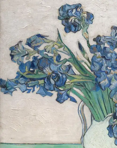 梵高《鸢尾花》油画原图作品