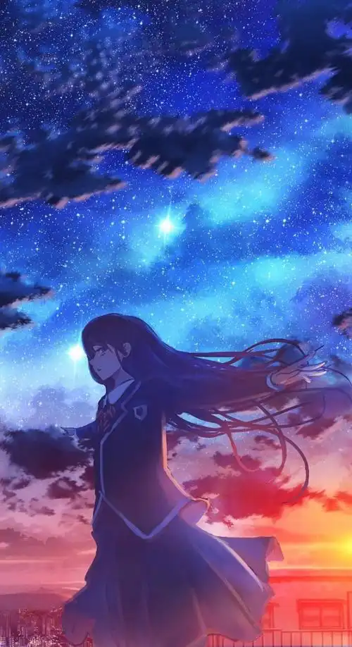 出单:星空动漫少女壁纸