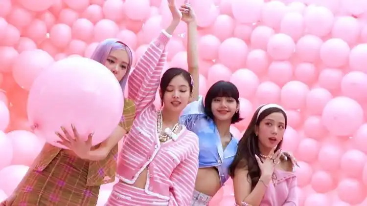 blackpink - ice cream mv现场花絮