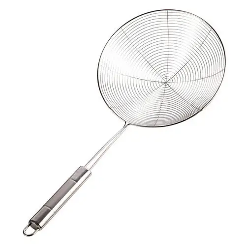 不锈钢漏勺火锅勺 捞勺汤饺子捞面麻辣烫过漏网勺 13#漏勺