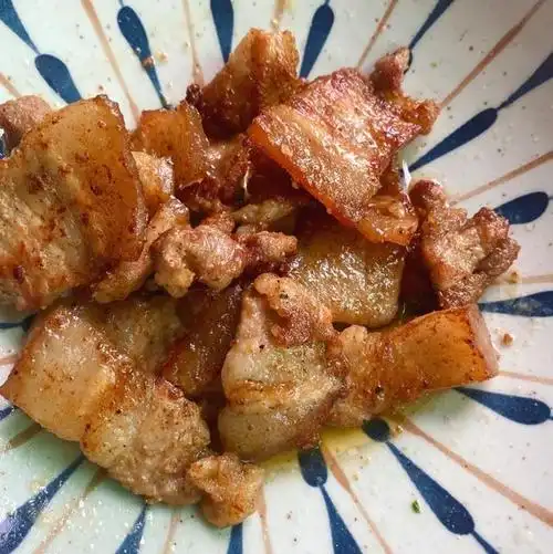 孜然味的香煎五花肉