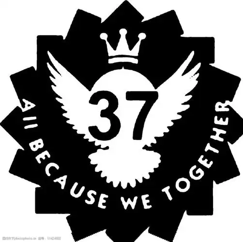 37班服图案 丝网印刷素材 黑色图案 硫酸纸制版 印刷厂专用 设计 标志