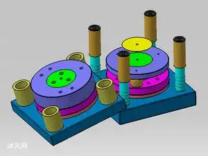 冲孔落料复合模具的设计 - 冲压模具图纸 - 沐风网