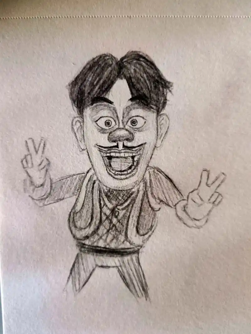 强哥的新发型.#熊出没#光头强#画渣日常#日常瞎画#绘画 - 抖音