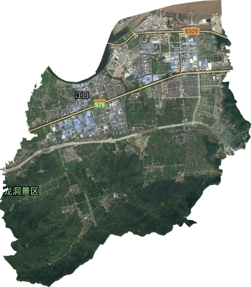 江口街道高清卫星地图