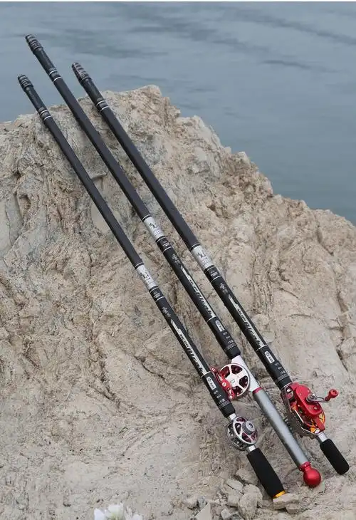 五定位19调中通竿竿轮一体内走线鱼竿短节中通鱼竿手竿溪流竿超轻超硬
