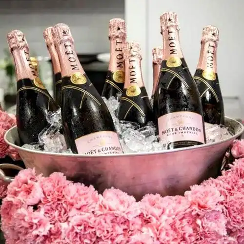 酩悦经典粉红香槟750ml法国原瓶进口葡萄酒派对香槟酒礼盒装