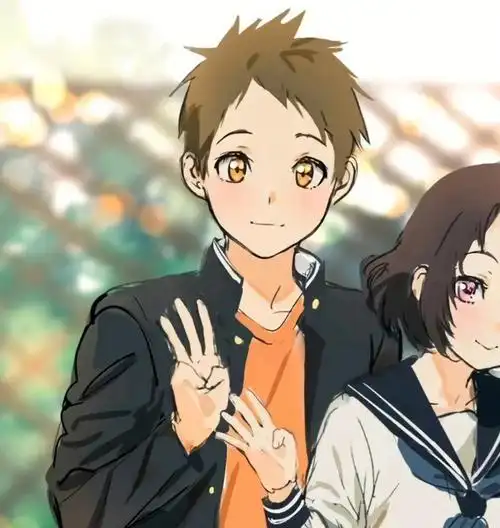 国庆快快乐乐#情侣头像  #优质情头  #情侣头像分享  #冰菓  #动漫