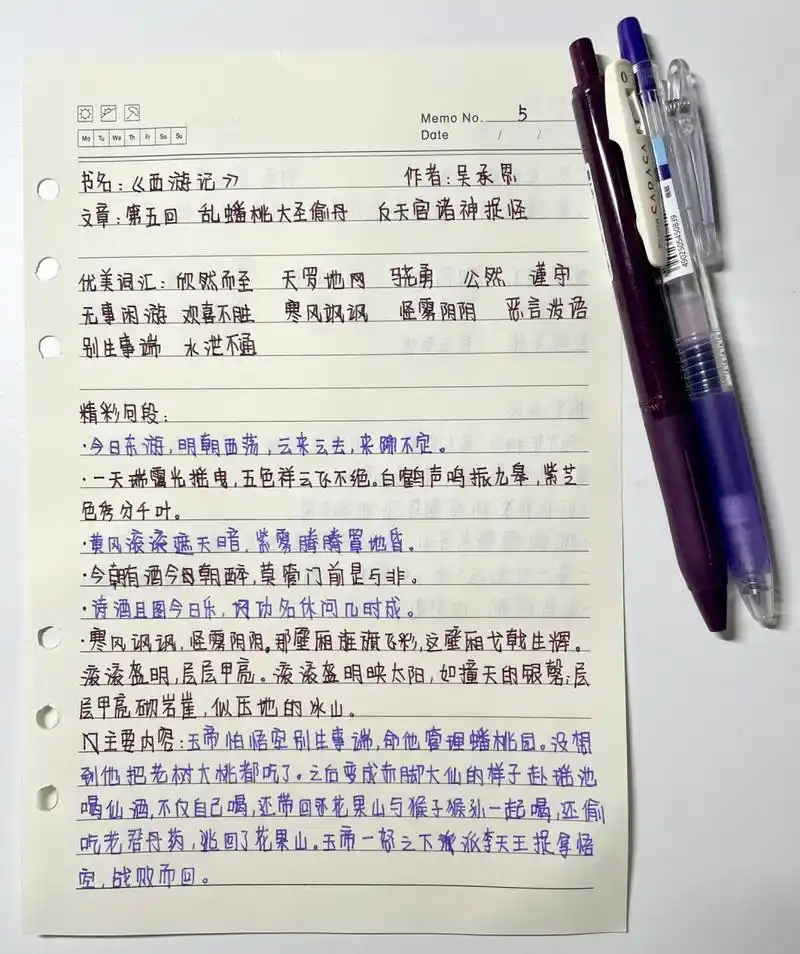 《西游记》读书笔记第五回