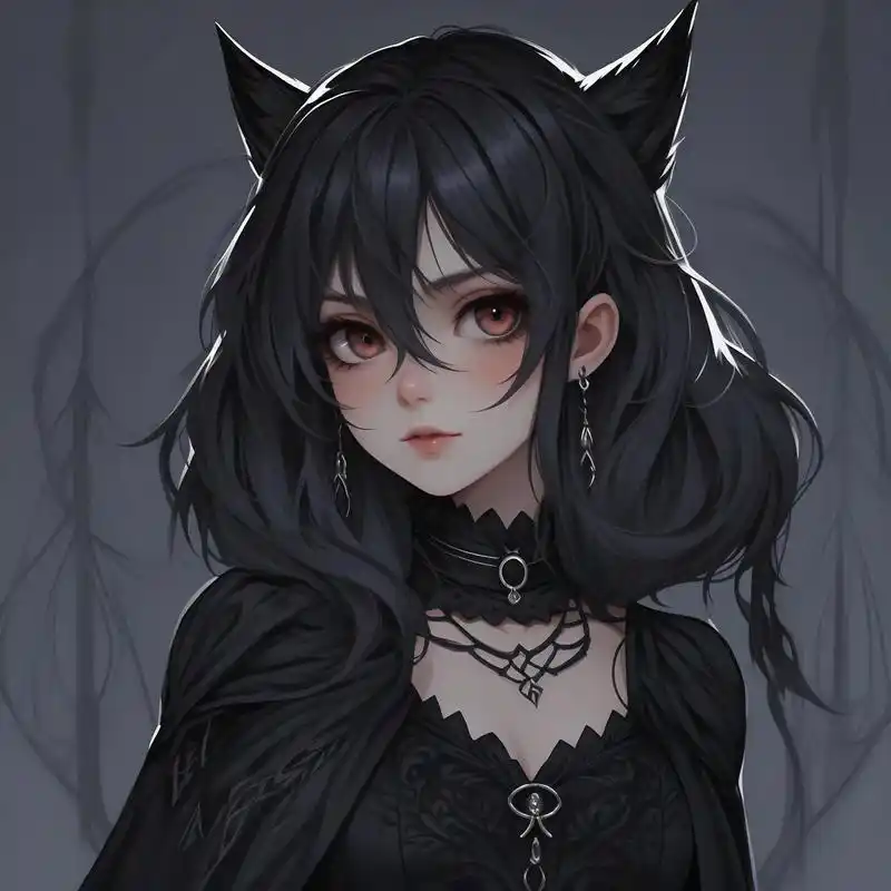 杀气动漫头像02黑暗女狐狸