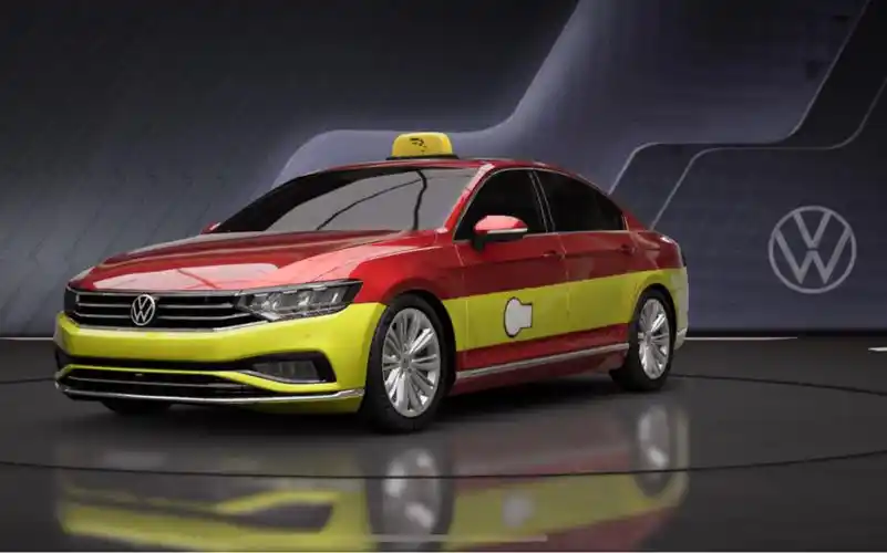 涂装最好看的经典红出租～～～帕萨特(一汽-大众 迈腾)380tsi出租车