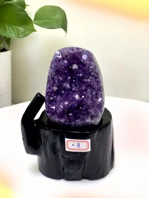 8公斤 特惠90260)美货93高级别乌拉圭天然紫晶洞9797紫晶簇