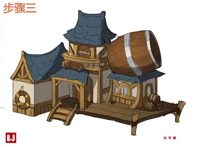 物件设计系列丨酒馆丨物件丨ps板绘