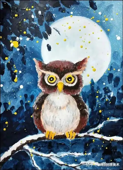 动物水粉画动物水粉画简单可爱