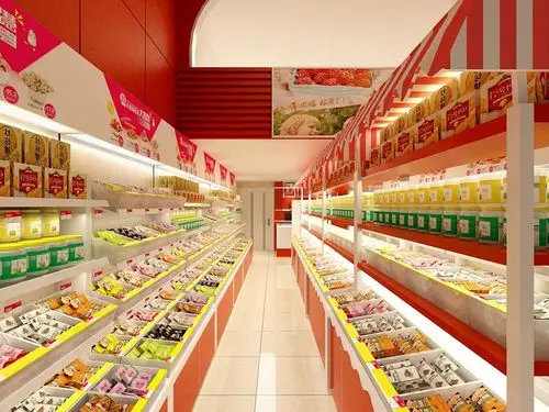 成都休闲食品店铺装修设计案例