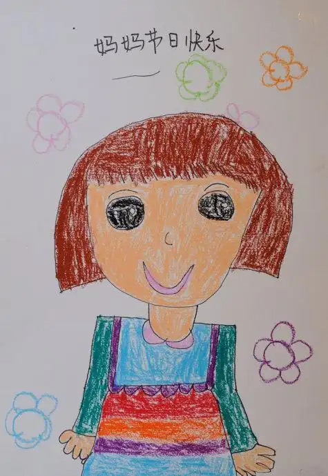 妈妈画像简笔画