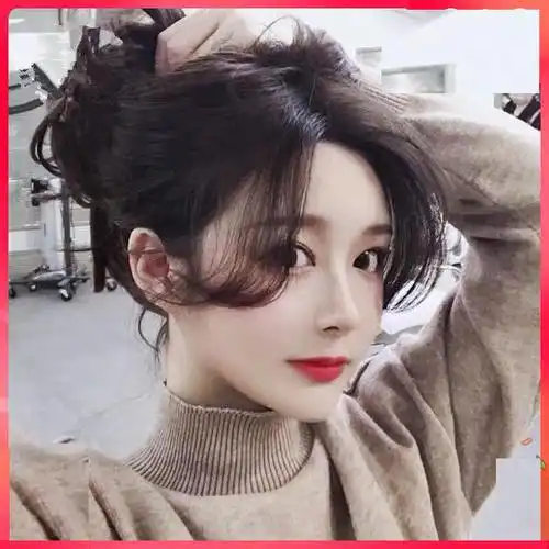 鬓角龙须八字空气刘海假发女头顶补发片薄款逼真真发刘海遮额头