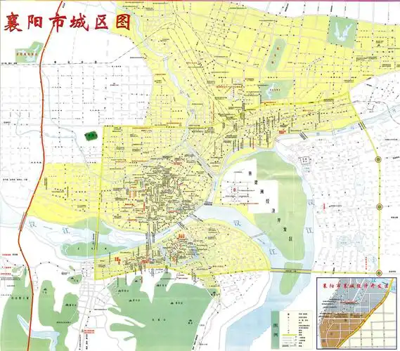 襄阳市城区地图