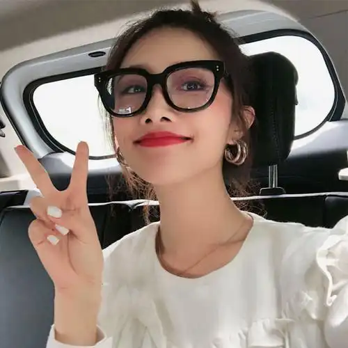 眼镜蓝光近视近视眼女夏男黑框框架众明明星雪梨防蓝光镜