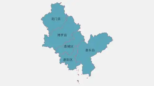 惠州地图高清全图矢量可编辑全市各县区行政区划地图