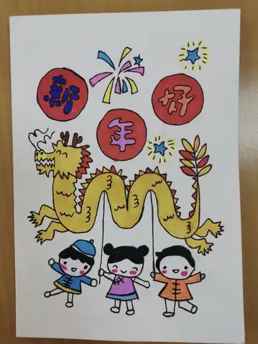 巧手制贺卡 新年送祝福(澄江中心小学二(6)班)