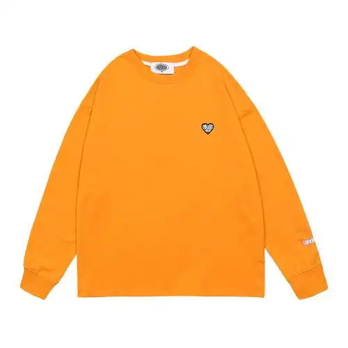 neverhood小标毛毛圈棉卫衣男女潮流男装宽松圆领秋季圆领外套男