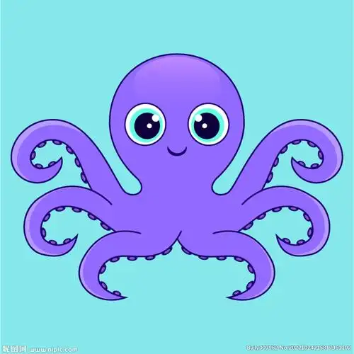 章鱼矢量素材插画