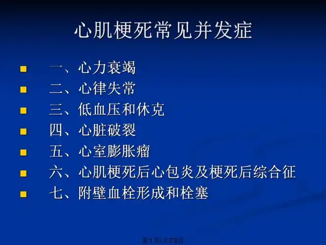 急性心肌梗死并发症