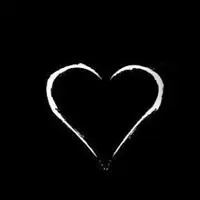 黑底白爱心图片简约 唯美简单黑底白字爱心图片_微信头像图片大全