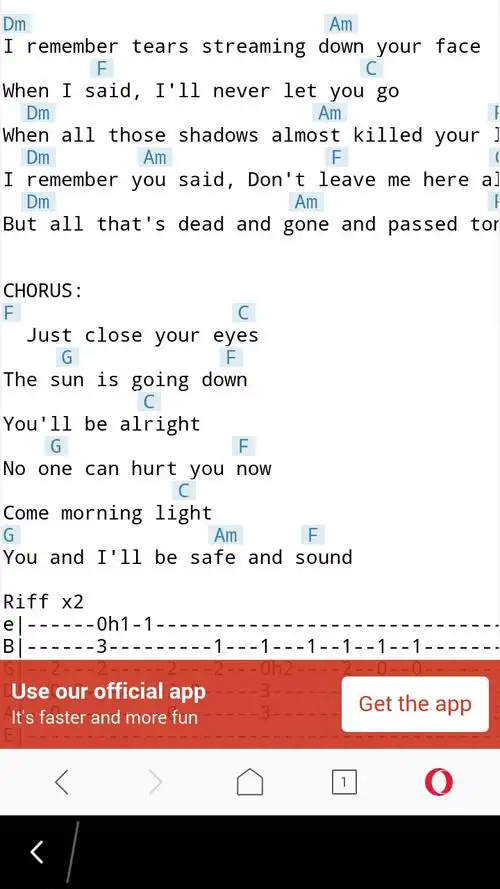 求taylor swift的那首safe and sound的歌唱简谱,要完整一点的