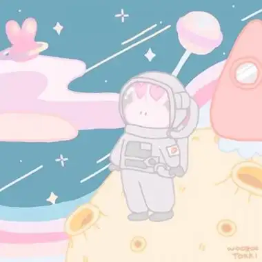 宇航员头像卡通高清卡通版的宇航员可爱头像图片