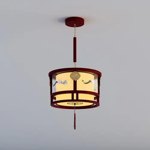 五光十色-木艺中式灯-吊灯-wd55091-430圆